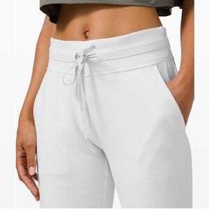 lululemon‎ Ready to Rulu Jogger Crop Heathered Nimbus White Sz 4